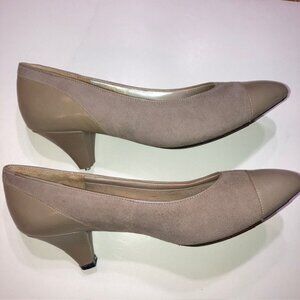 PENALJO BEIGE SUEDE LEATHER SHOES PUMPS 9M